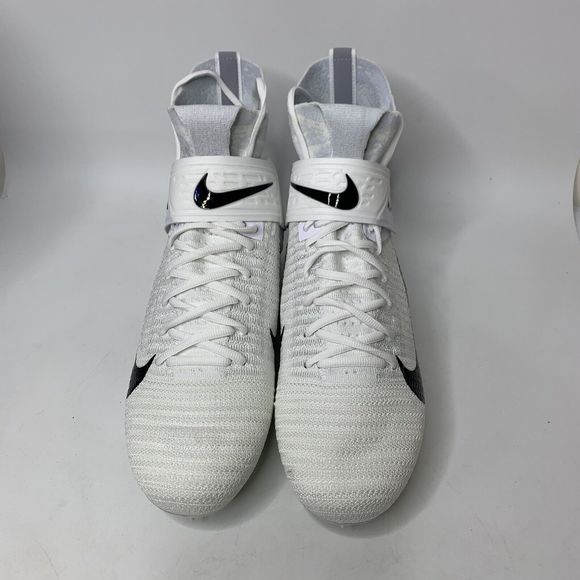 Nike Alpha Menace Elite 2 Football Cleats Flyknit Men\'s 13.5 White AO3374-101 main image 4